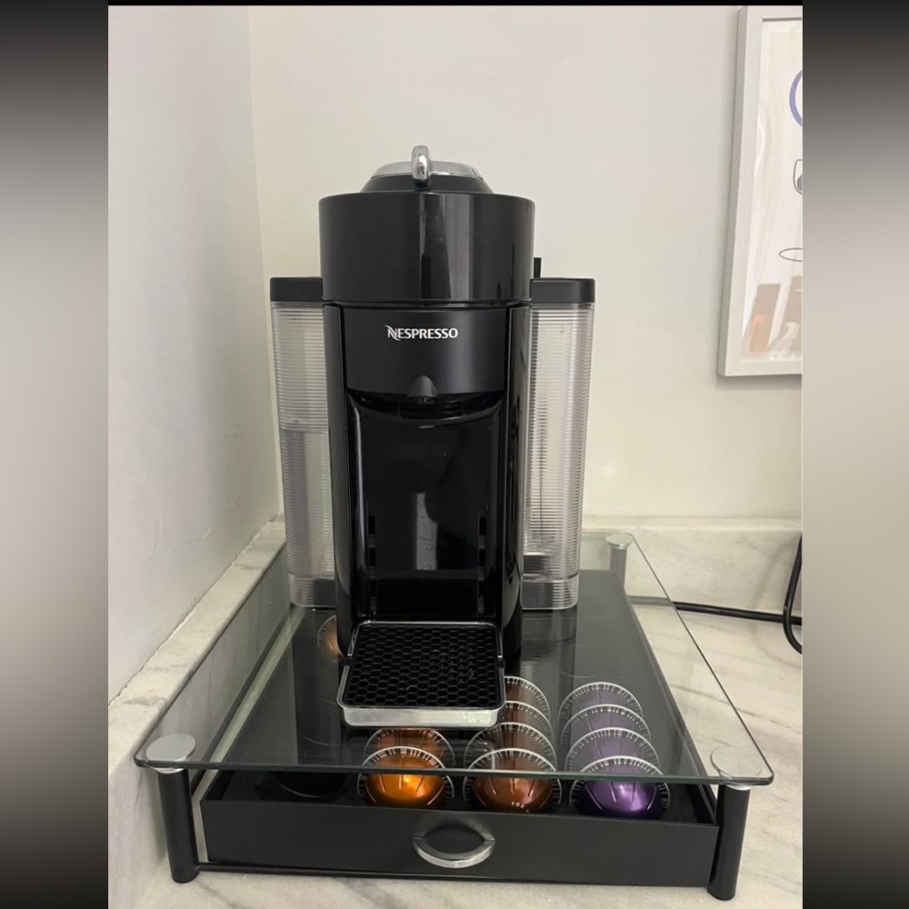 Nespresso Vertuo (Black) + Pod Storage Stand